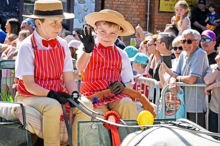 Enjoying taking part in the parade