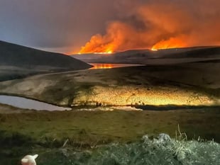 People warned not to venture into Elan Valley as fires burn