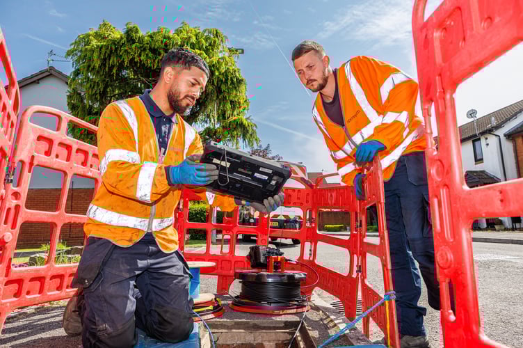 Openreach engineers at work. Photo: Openreach
