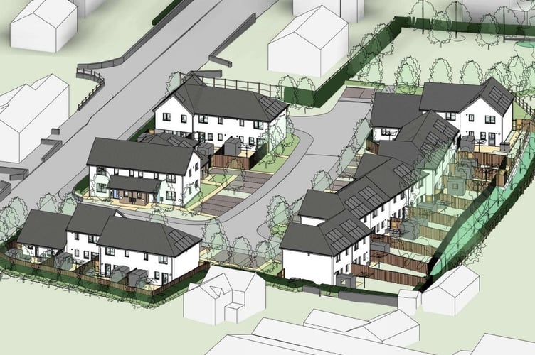 The housing proposed at Chwilog. Image: Gwynedd Council planning documents