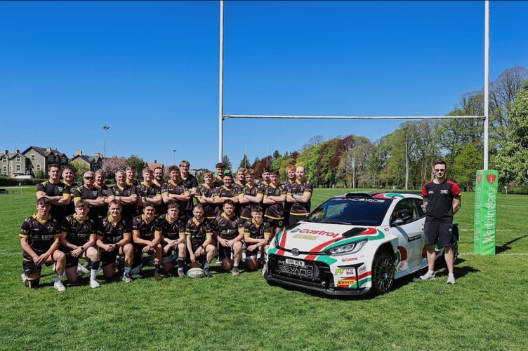 Builth Wells RFC's ground play a big part in the rally