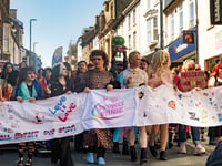 The sun shone for Aberystwyth's biggest ever LGBTQ+ Pride