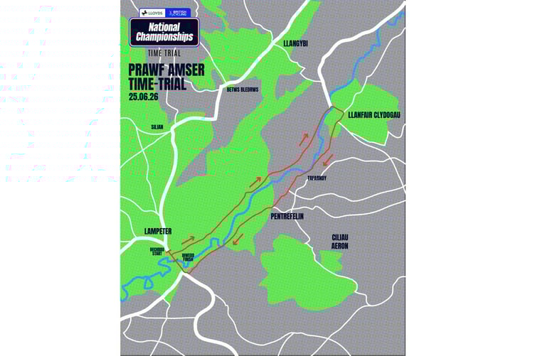 Time-Trial Route: Lampeter