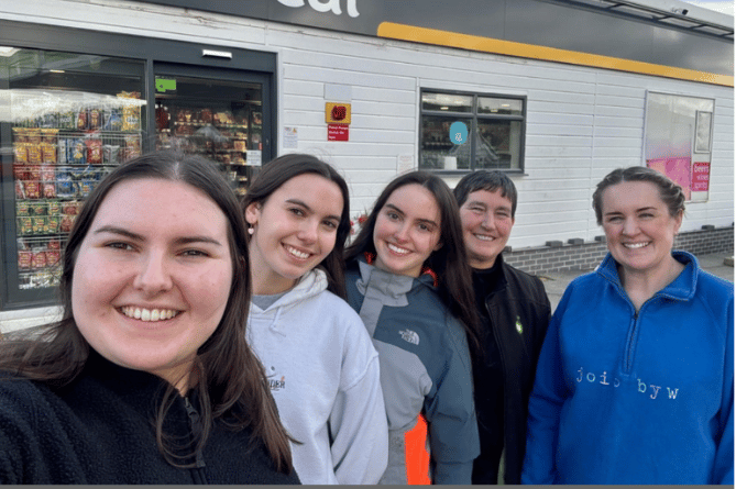 Lynwen, Carys, Seren, Sian and Gwenan will take on the Trek 26 challenge