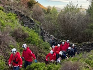 South Snowdonia Search Team rescue two men with ankle injuries