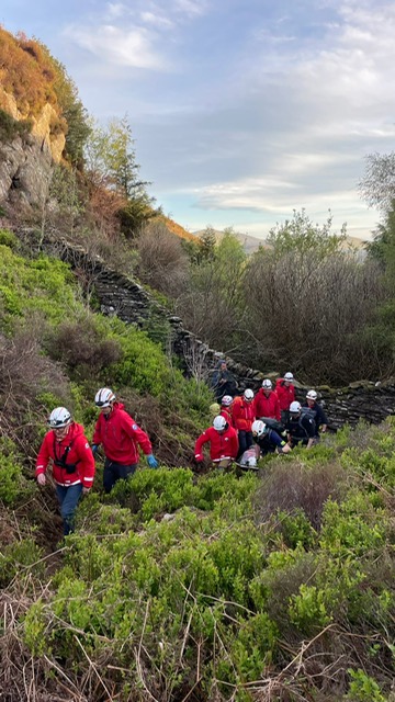 South Snowdonia Search and Rescue Team photograph of one of the rescues. Photo: South Snowdonia Search and Rescue Team 