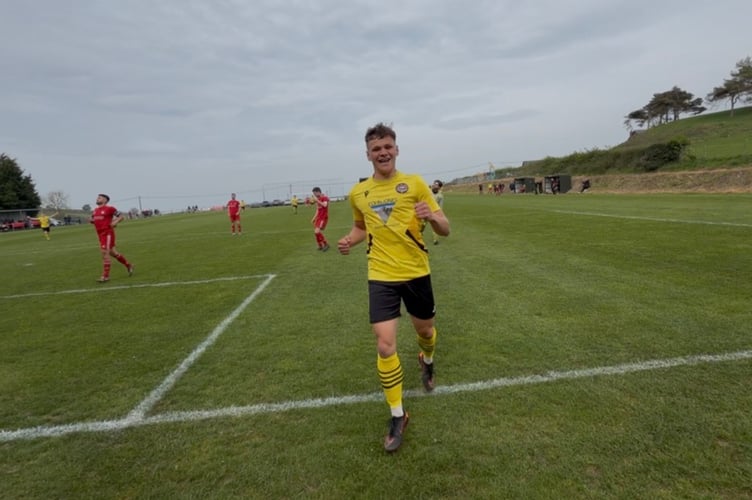 Osian Evans scored again for Porthmadog