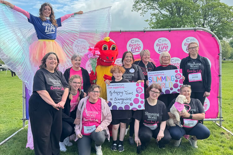 A Race For Life team raised a further £2,286