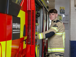 Firefighter balances schoolwork with saving lives