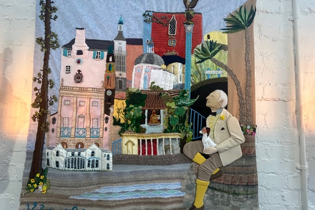 Criccieth Crafters' tapestry unveiled for Portmeirion's centenary