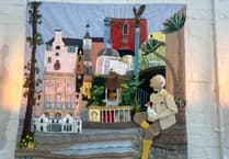 Criccieth Crafters' tapestry unveiled for Portmeirion's centenary