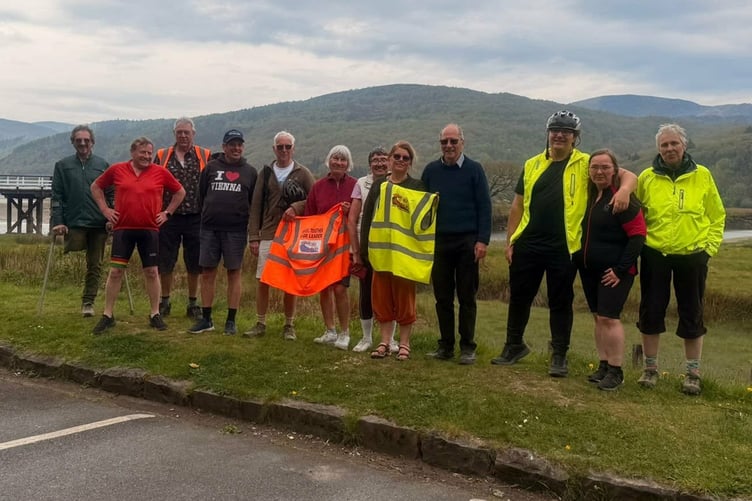 Some of the club members on the Mawddach Trail