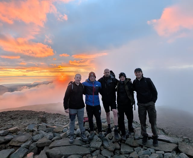 Aberystwyth posties complete three peaks challenge