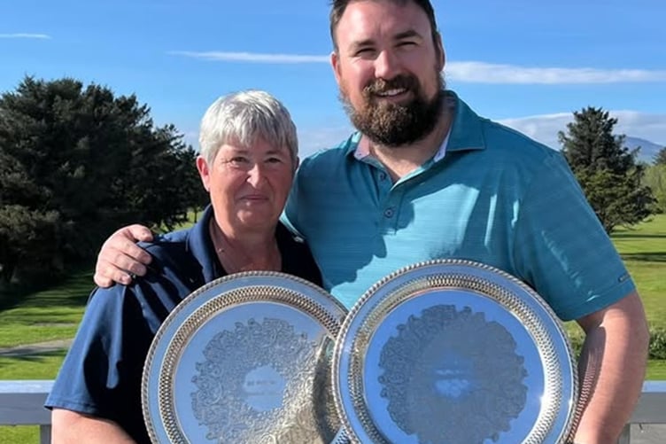 Grace Roberts and Arwel Cullen won the Preston Salvers at Pwllheli Golf Club with an incredible 42 points recently. They edged out Ellena Jones-Davies and Wayne Davies on a card playoff in a closely contested competition