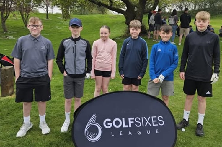 The Porthmadog junior team finished third at the  'Golf Sixes' competition held at Caernarfon Golf Club after producing some great performances