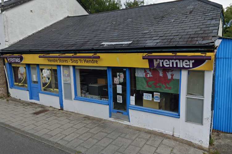 The former Premier store in Waunfawr