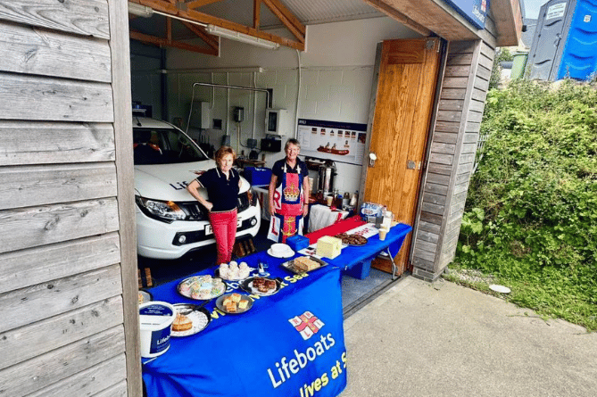 Criccieth RNLI tea party. Photo: Criccieth RNLI