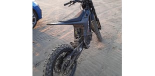 Police seize bike on Gwynedd beach