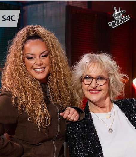 Aleighcia Scott and Caryl Parry Jones. Photo: S4C