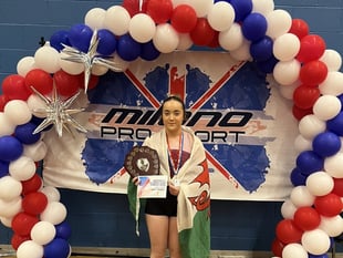 Coleg Menai gymnast Ela crowned British Tumbler champion