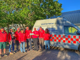 Aberdyfi rescuers receive £6,000 thank you from bike ride