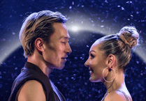 Behind the sequins: Strictly stars Amy and Carlos dazzle in Aberystwyth