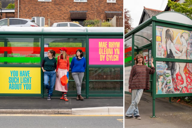 Aberystwyth bus stops transformed into vibrant public artworks
