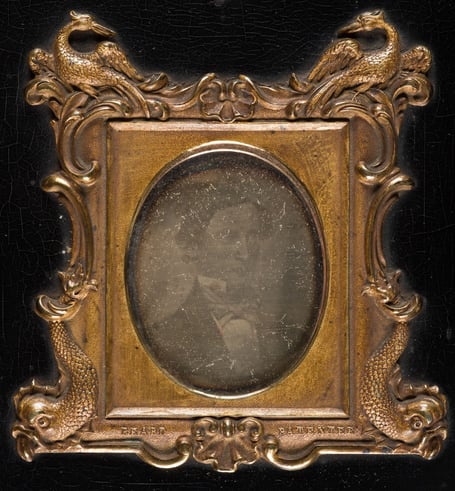 The tiny Victorian photograph of Philip Constable Ellis (1822 to 1900)