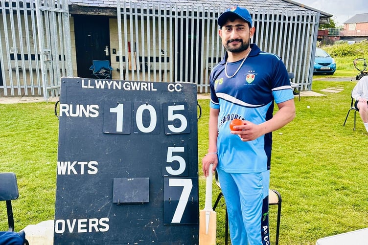 Waqar produced a magnificent performance with bat and ball