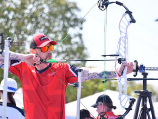 Dyffryn Nantlle para-archer wins third gold medal in eight months