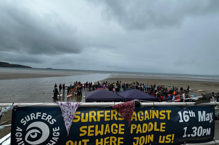 The Paddle Out Protest at Broad Haven