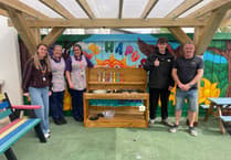 Student creates new wooden play equipment for Glangwili ward