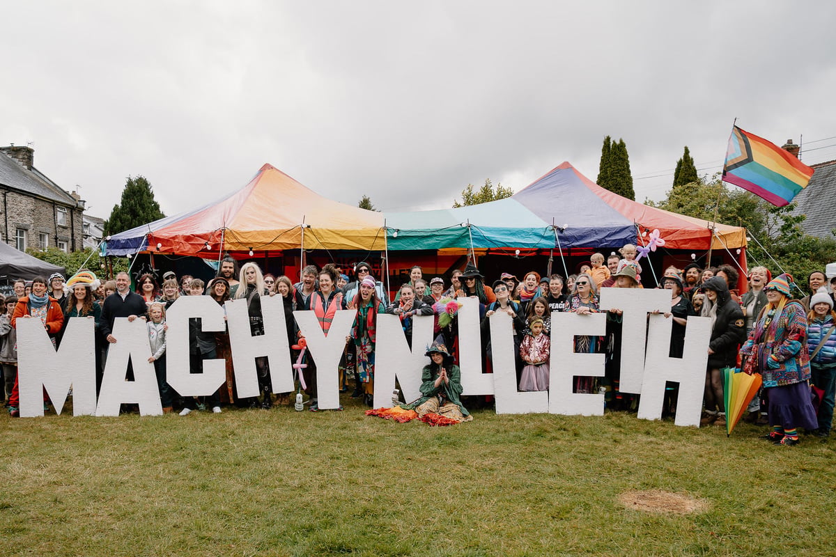 Machynlleth celebrates its diversity as hundreds attend the town's third LGBTQ+ Pride visual