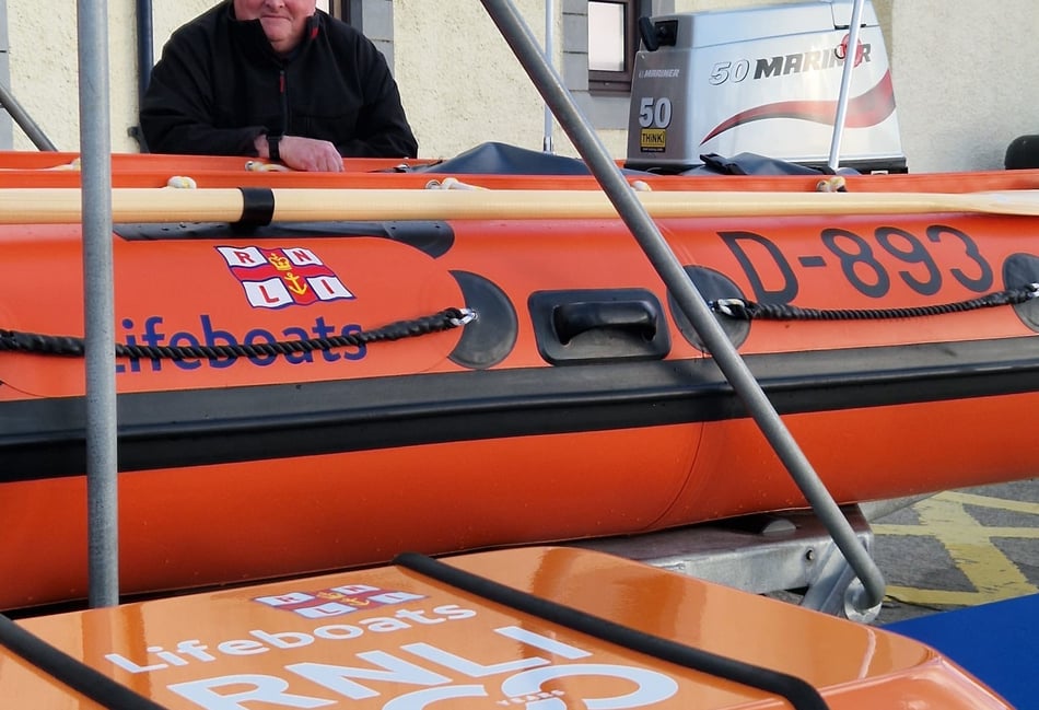 Borth lifeboat volunteer awarded for 60 years of service to RNLI