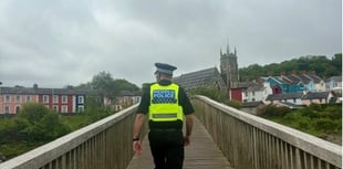 Police search for knives around Aberaeron 