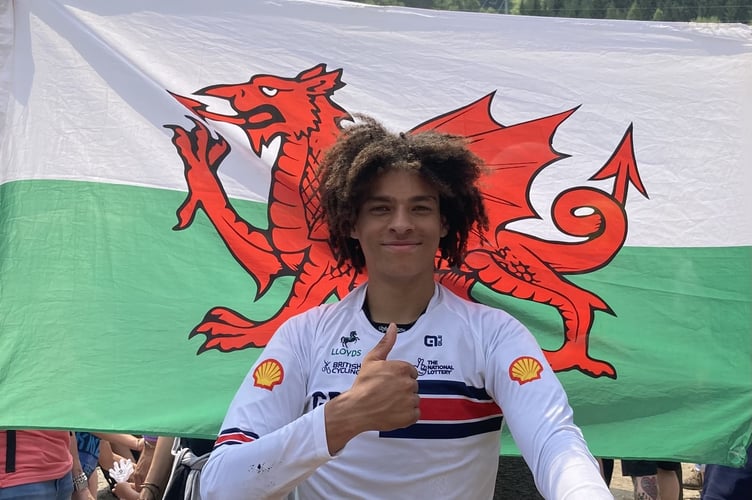 17-year-old Machynlleth mountain biker Nathan de Vaux is raising money in the hopes of attending the mountain biking World Cups. Photo: Ina de Smet