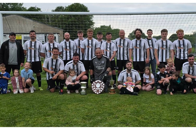 Penparcau with their three trophies