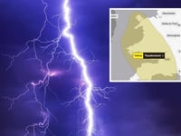 Thunder warning following record breaking heat