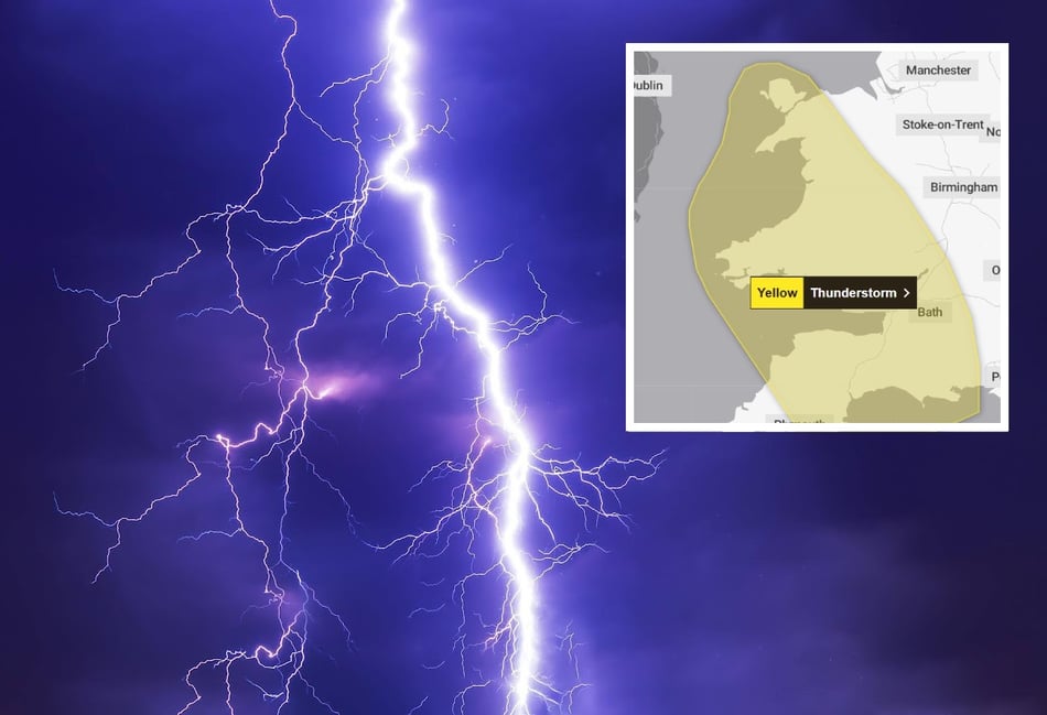 Thunder warning following record breaking heat