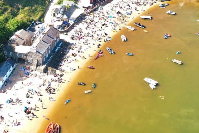 Swimmers at Porthdinllaen beach alarmed by brown water