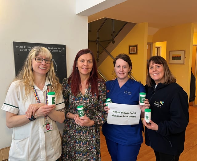 NHS charity funds support Message in a Bottle scheme