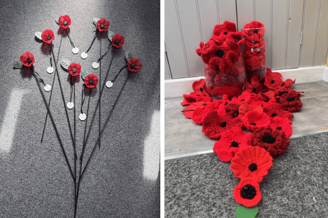 Barmouth residents take part in project to produce poppies