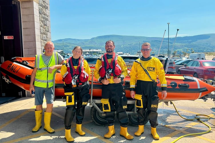 Some of Barmouth's brave RNLI rescuers. Photo: Barmouth RNLI
