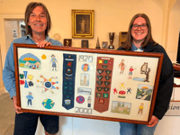 Guides present Mach with picture to celebrate 80th anniversary