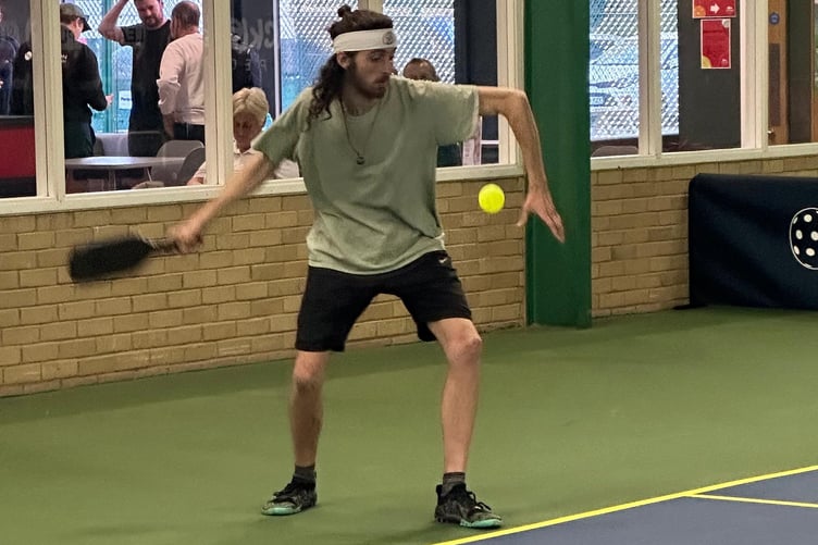 Ben serving in the nationals in Wrexham