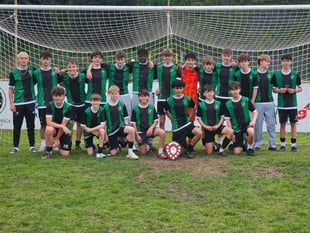 Aberystwyth U14s lift CWFA Cup in style