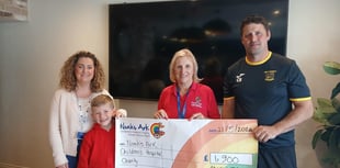 Aberaeron juniors raise £1,900 for Noah’s Ark charity