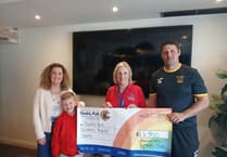Aberaeron juniors raise £1,900 for Noah’s Ark Children’s Hospital Charity