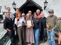 Gwynedd's Railway Inn receives Pub of the Year award
