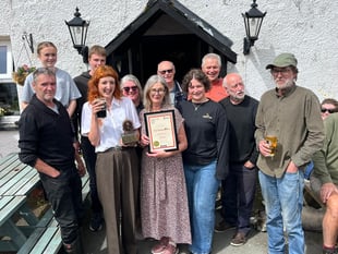 Gwynedd's Railway Inn receives Pub of the Year award